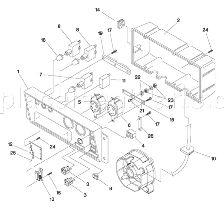 Page A Diagram and Parts List for 9777-4  Briggs and Stratton Generator